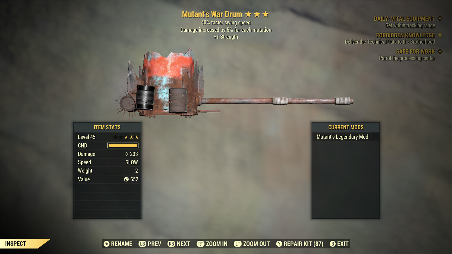 Mutants SS/1S War Drum