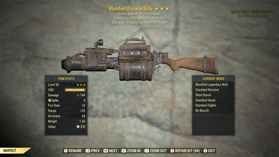 Bloodied Explosive 15c Railway Rifle