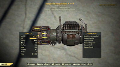 Vampire 25/25 Gatling Plasma