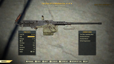 Two Shot 25/Stealth 50-cal Machine Gun