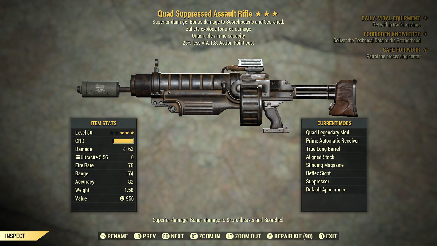 Quad Explosive 25 Assault Rifle