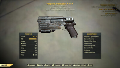 Vampire 25A/25 10mm Pistol