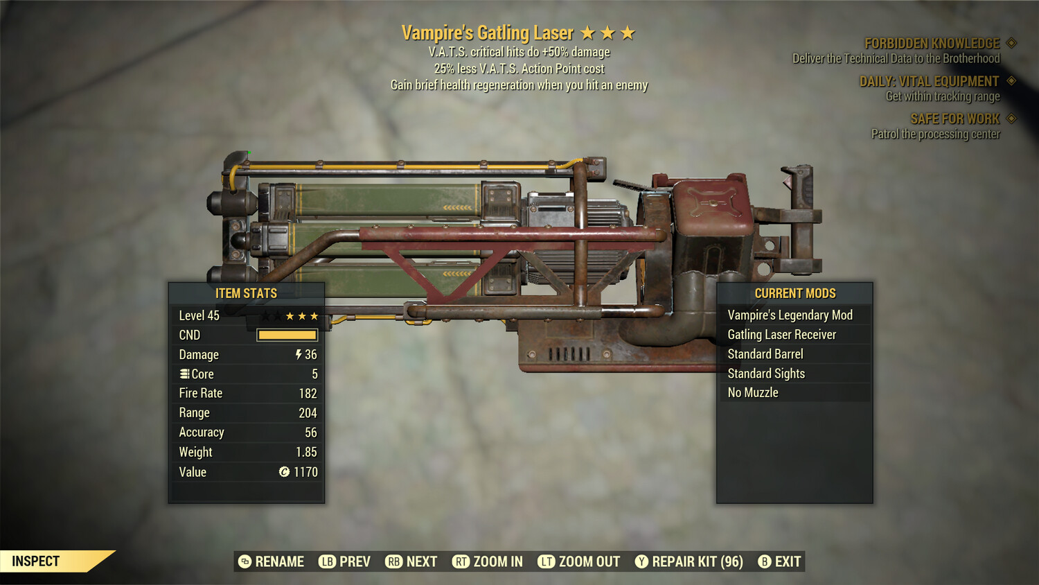 Vampire 50/25 Gatling Laser