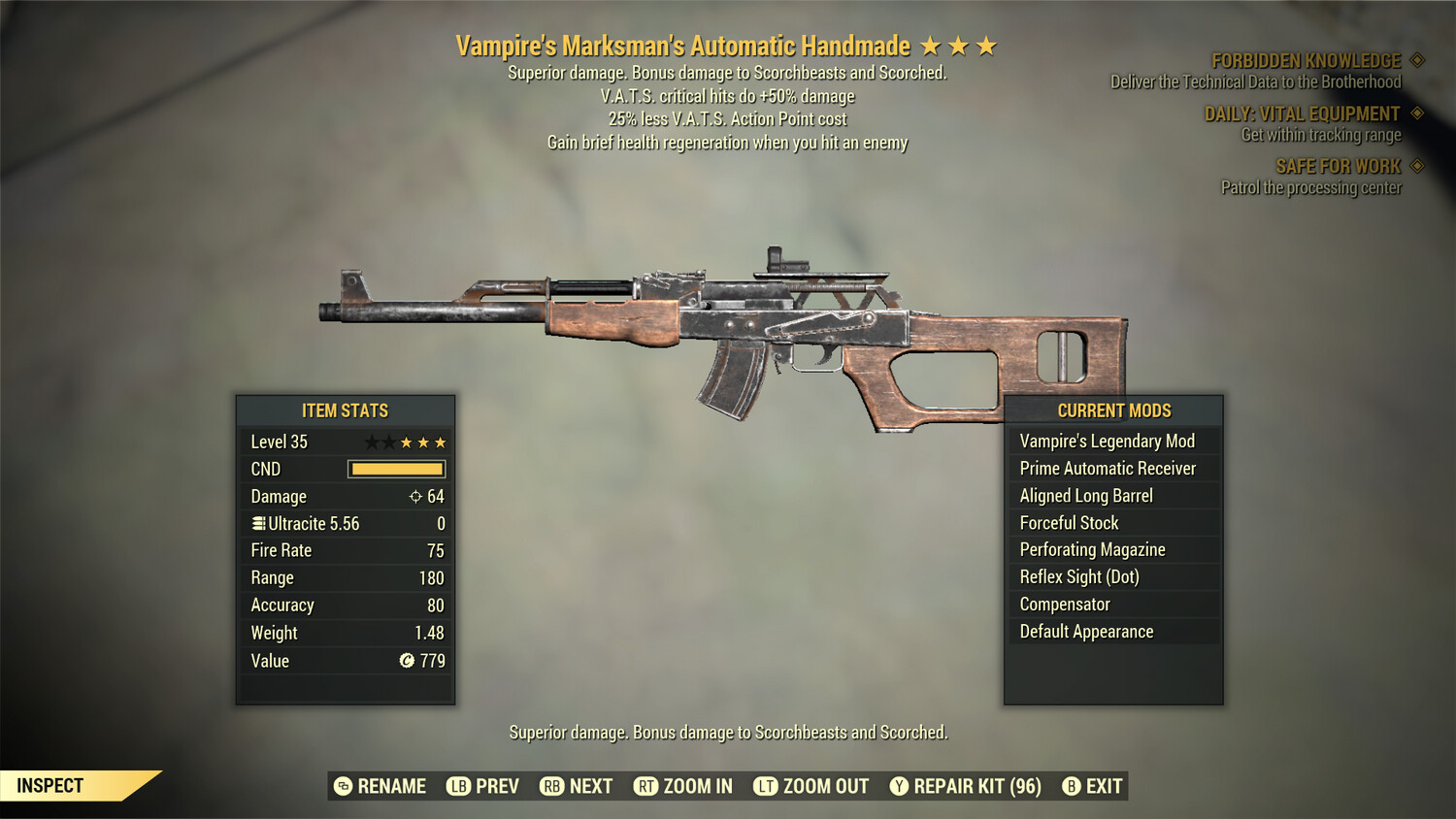 Vampire 50/25 Handmade