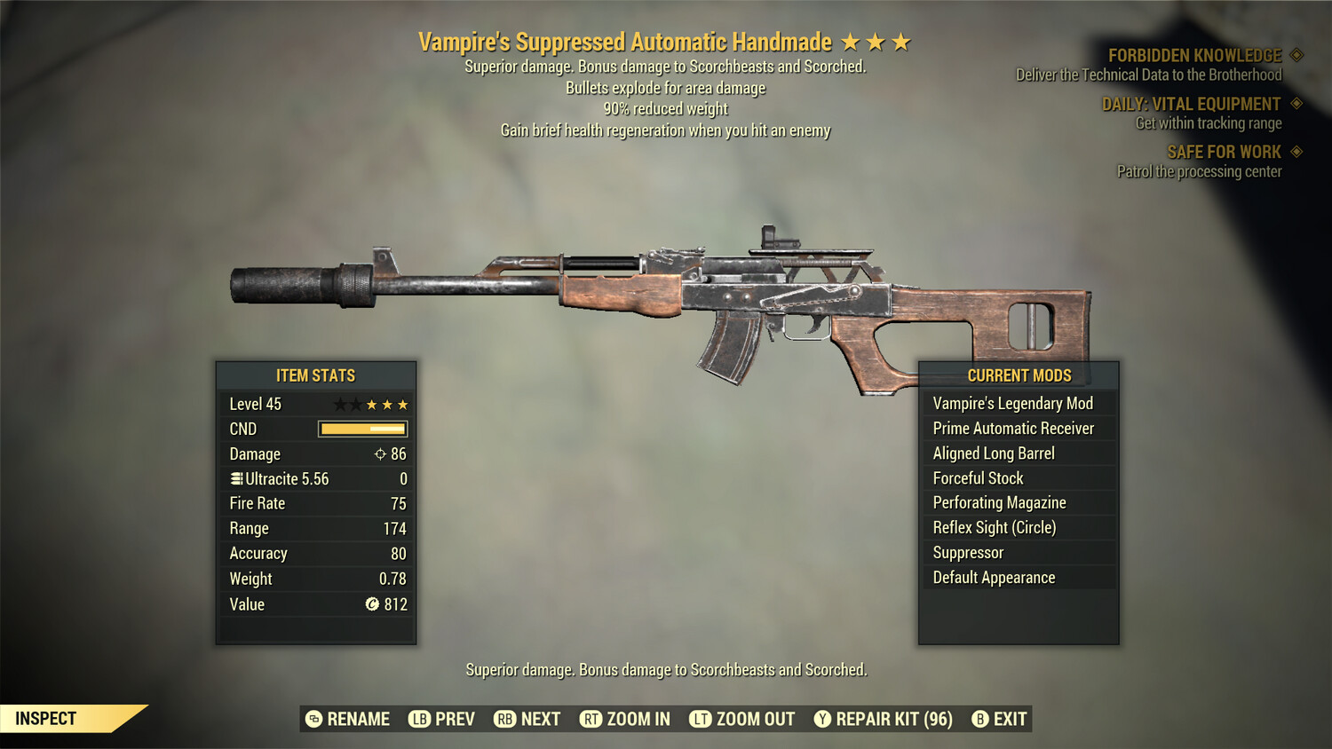 Vampire Explosive 90 Handmade