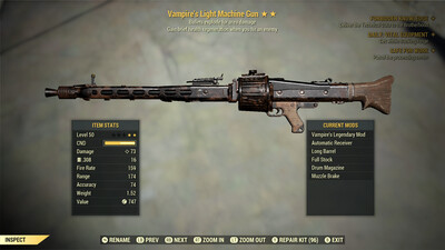 Vampire Explosive Light Machine Gun