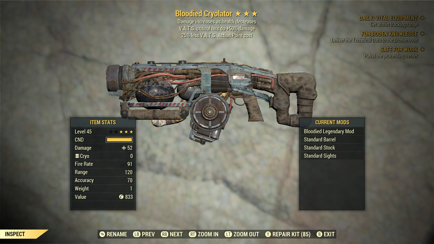 Bloodied 50/25 Cryolator