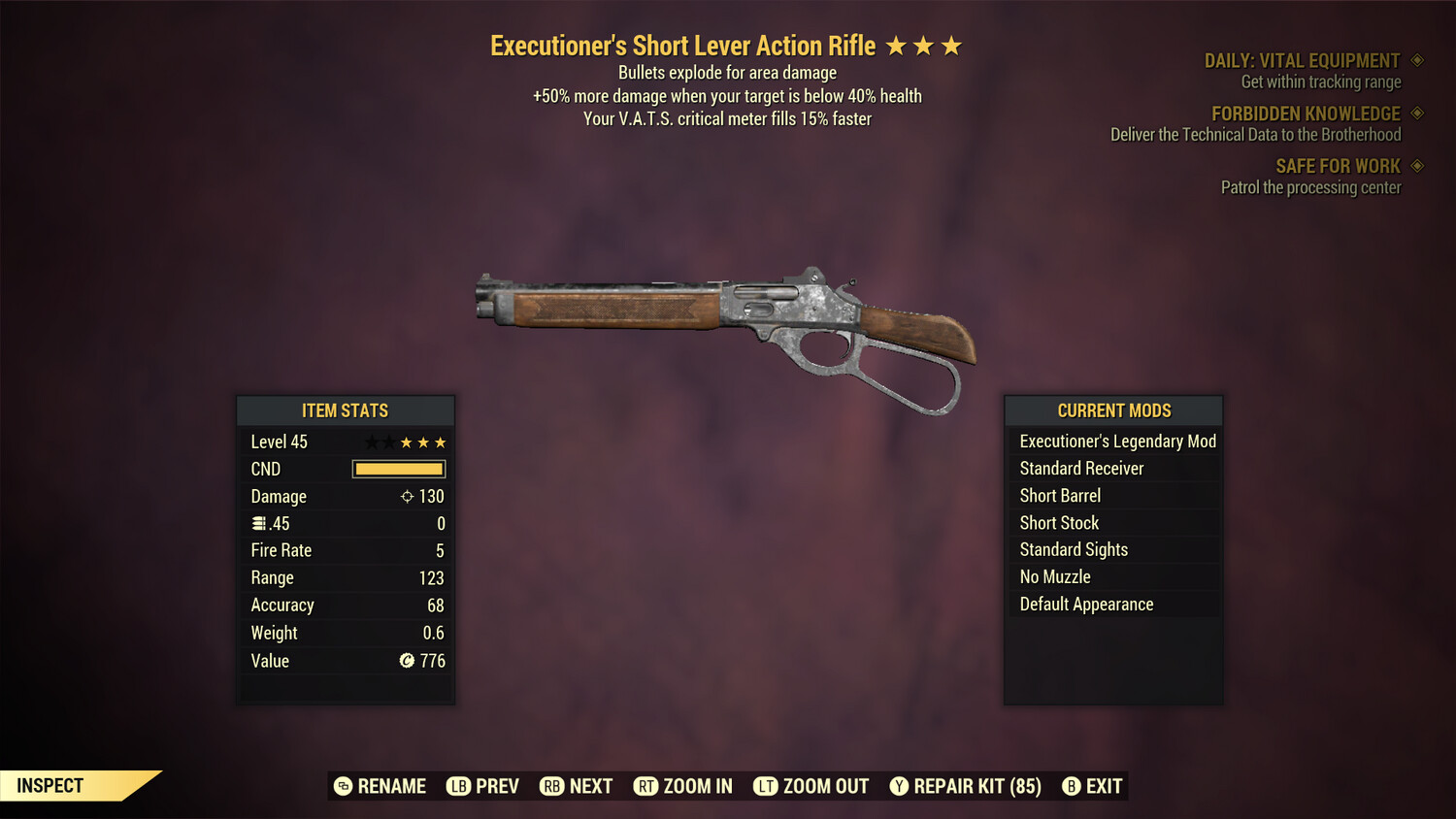 Executioners Explosive 15 Lever Action Rifle