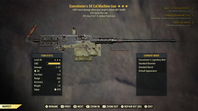 Executioners 25/25 50-cal Machine Gun