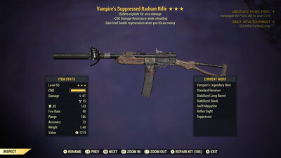 Legacy Vampire Explosive 250 Radium