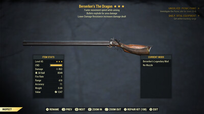 Legacy Berserker Explosive FMSWA The Dragon