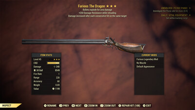 Legacy Furious Explosive 250 The Dragon