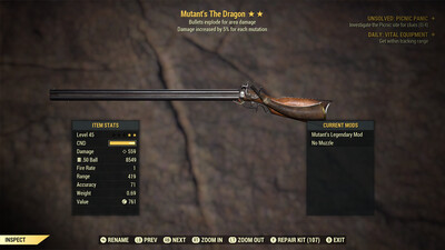 Legacy Mutant Explosive The Dragon