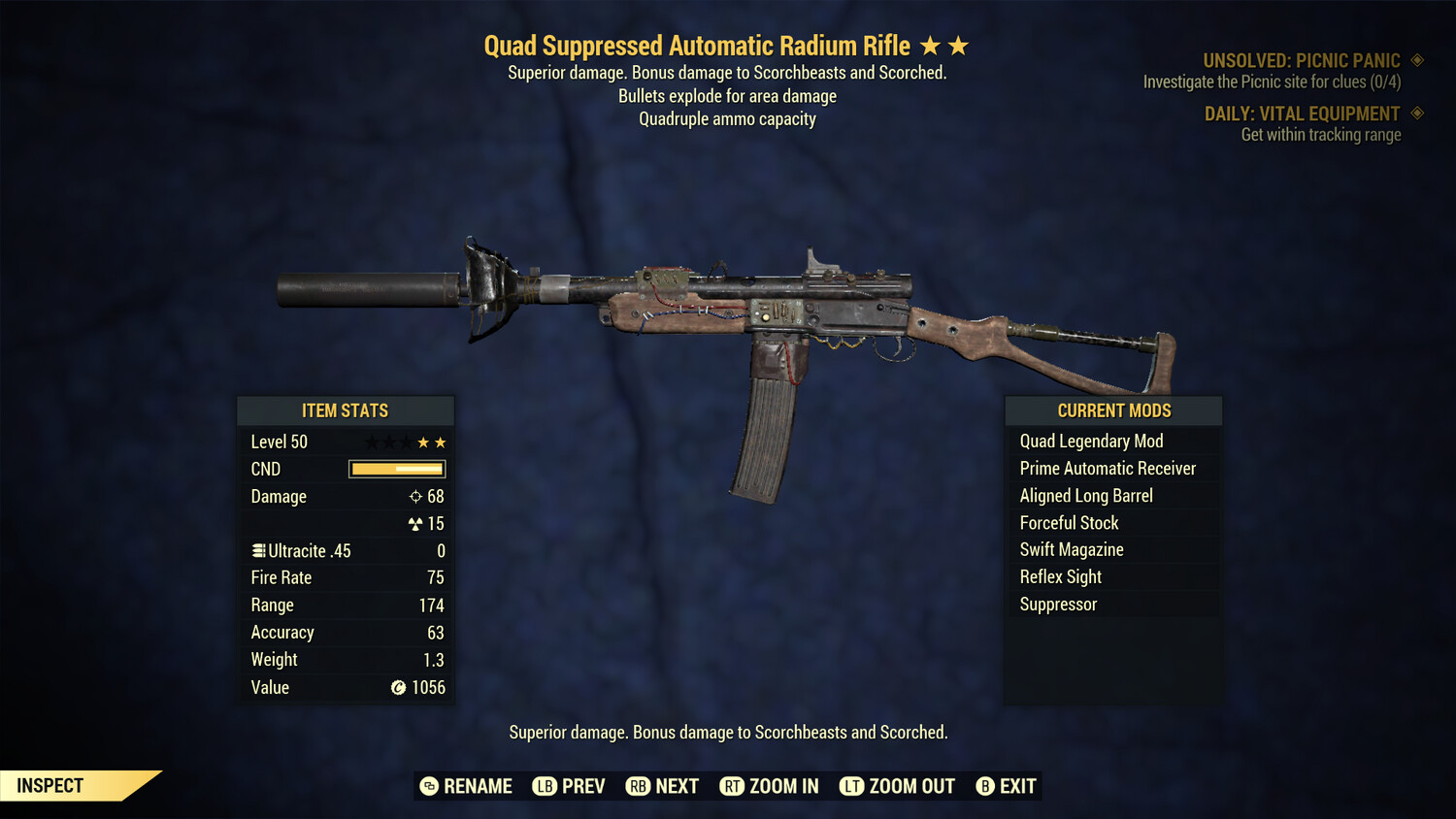 Legacy Quad Explosive Radium Rifle
