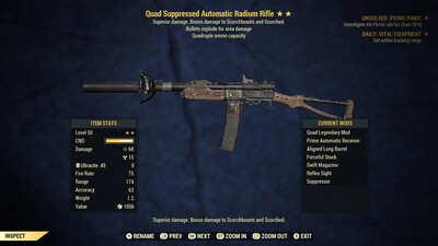 Legacy Quad Explosive Radium Rifle
