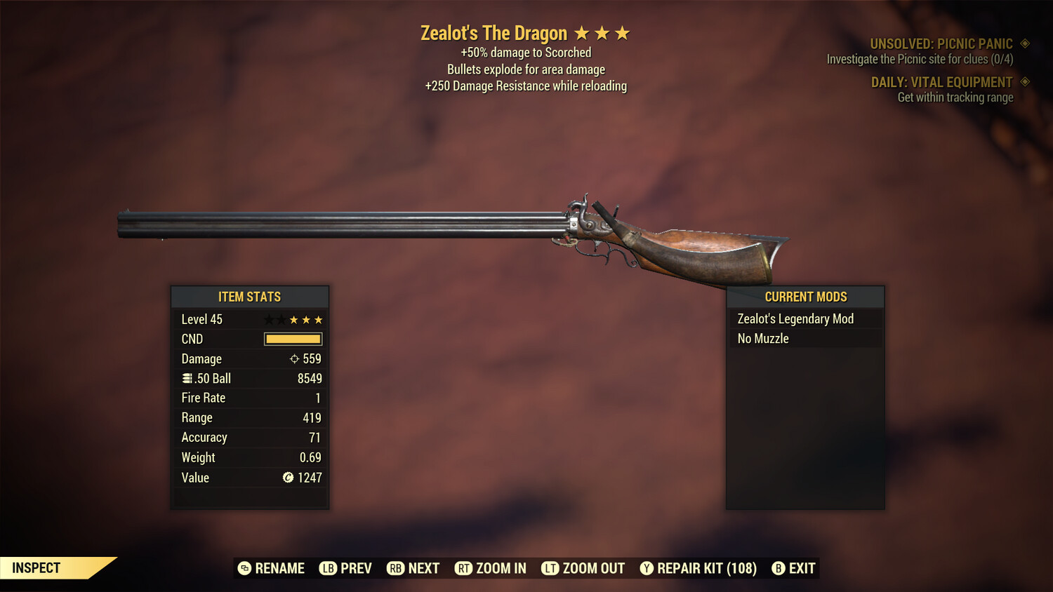 Unbreakable Legacy Zealots Explosive 250 The Dragon