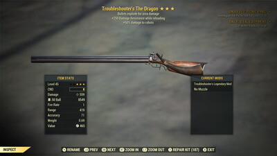 Unbreakable Legacy Troubleshooters Explosive 250 The Dragon