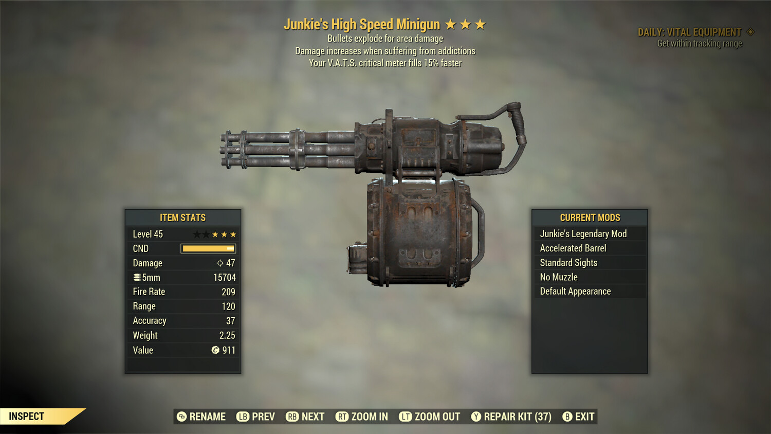 Junkie Explosive 15 Minigun