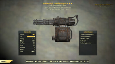 Junkie Explosive 15 Minigun