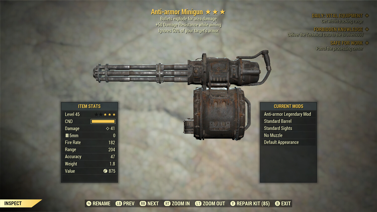 Anti Armor Explosive 50 Minigun