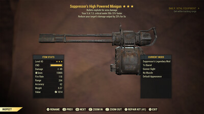 Suppressors Explosive 15 Minigun