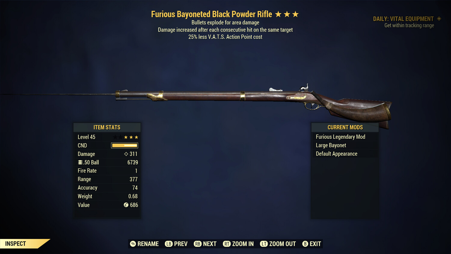 Furious Explosive 25 Black Powder Rifle