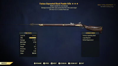 Furious Explosive 25 Black Powder Rifle