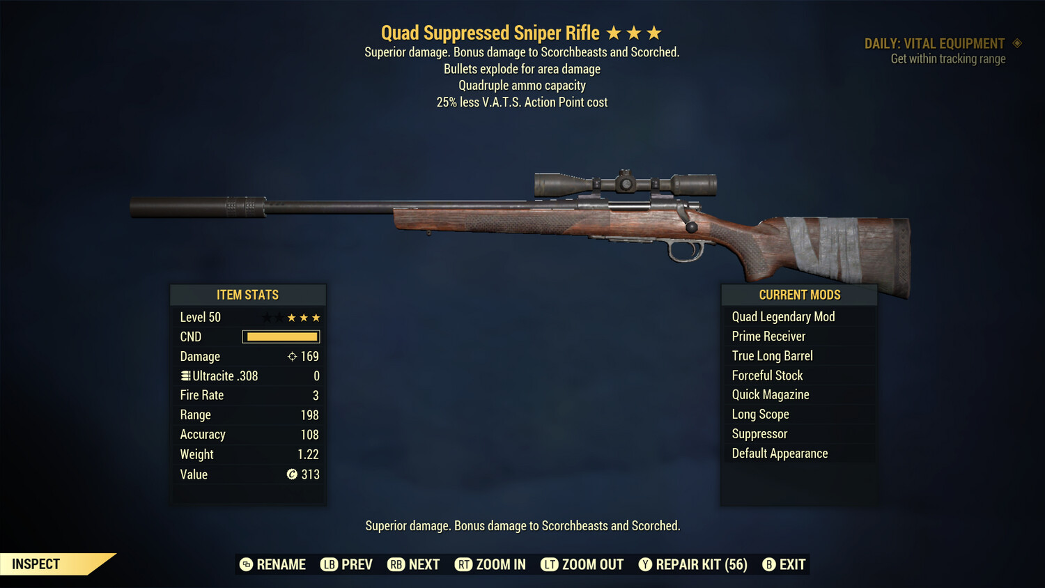 Quad Explosive 25 Sniper Rifle