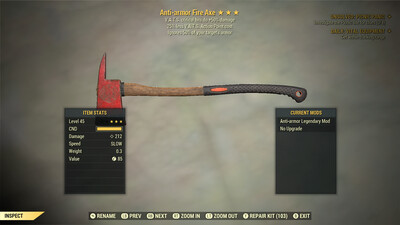 Anti Armor 50/25 Fire Axe