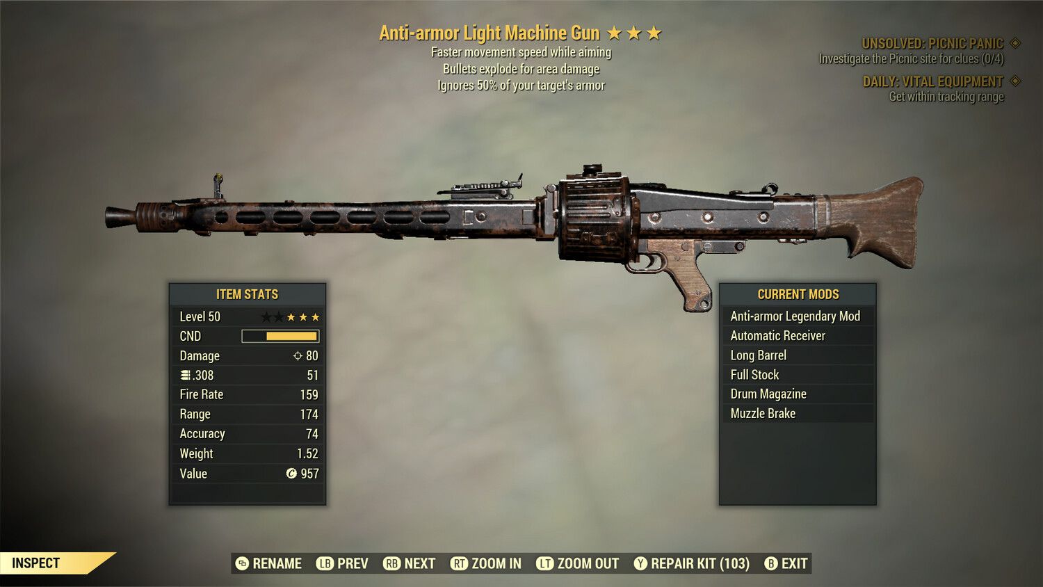 Anti Armor Explosive FMSWA Light Machine Gun