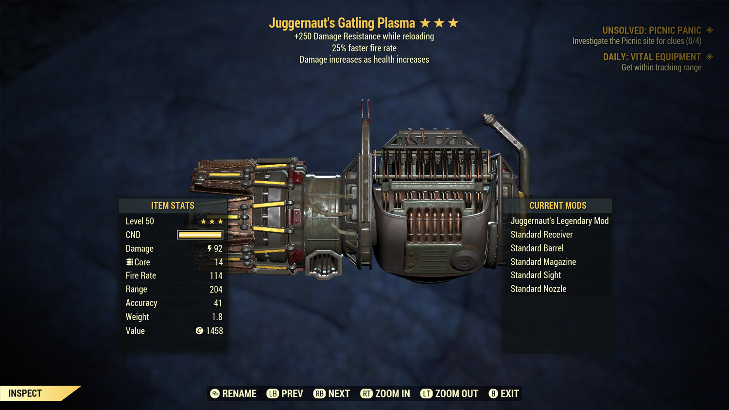 Juggernaut 25/250 Gatling Plasma