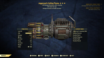 Juggernaut 25/250 Gatling Plasma