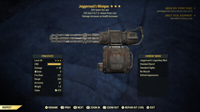 Juggernaut 25/25 Minigun
