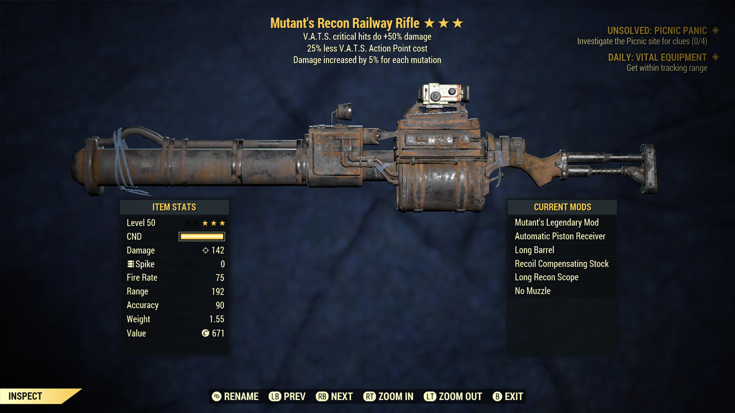 Mutant 50/25 Railway Rifle