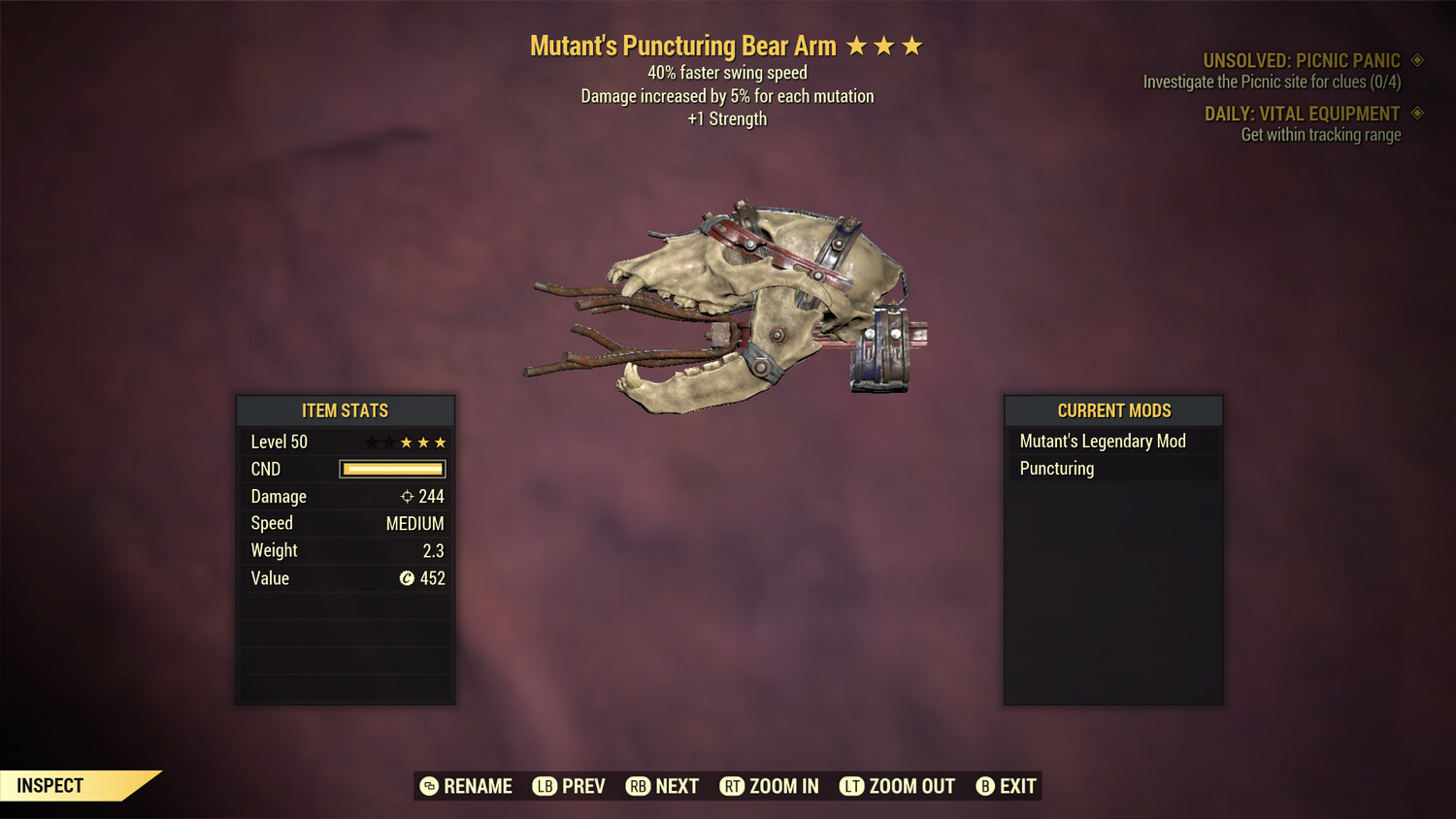 Mutant 1S/SS Bear Arm