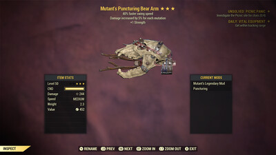 Mutant 1S/SS Bear Arm
