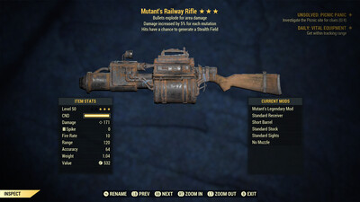 Mutant Explosive Stealth Railway Rifle