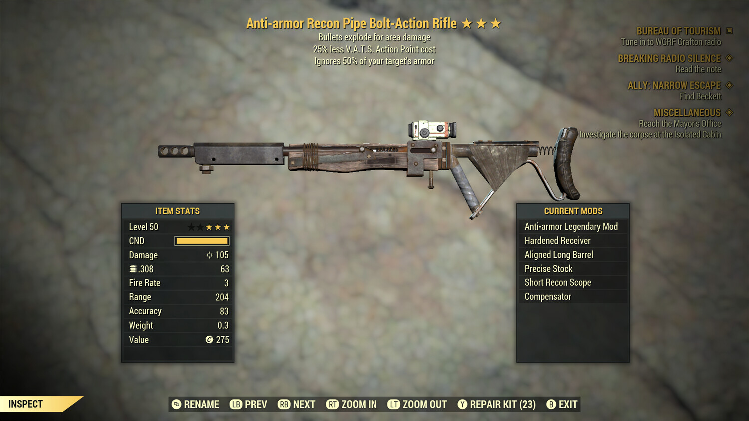 Anti Armor Explosive 25 Pipe Rifle