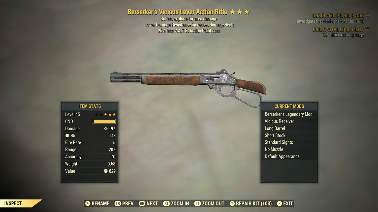 Berserker Explosive 25 Lever Action Rifle