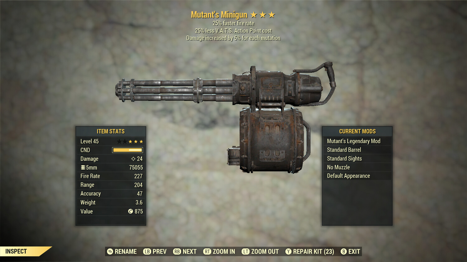 Mutant 25/25 Minigun