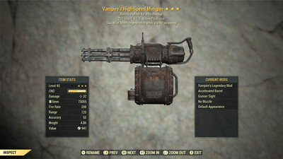 Vampire Explosive 25 Minigun