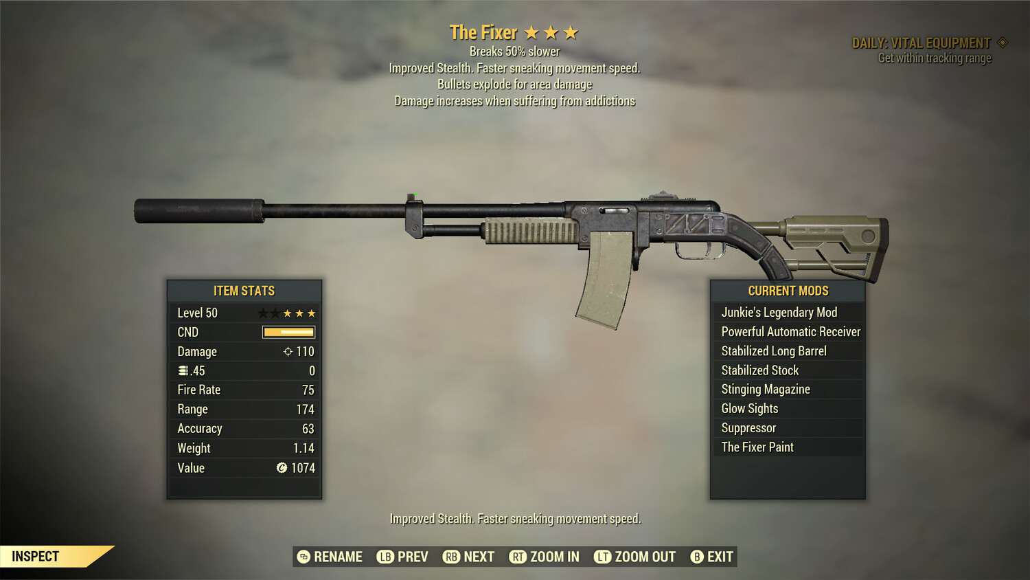 The Fixer: Junkie Explosive Durability