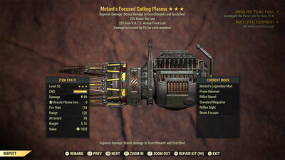 Mutant 25/25 Gatling Plasma