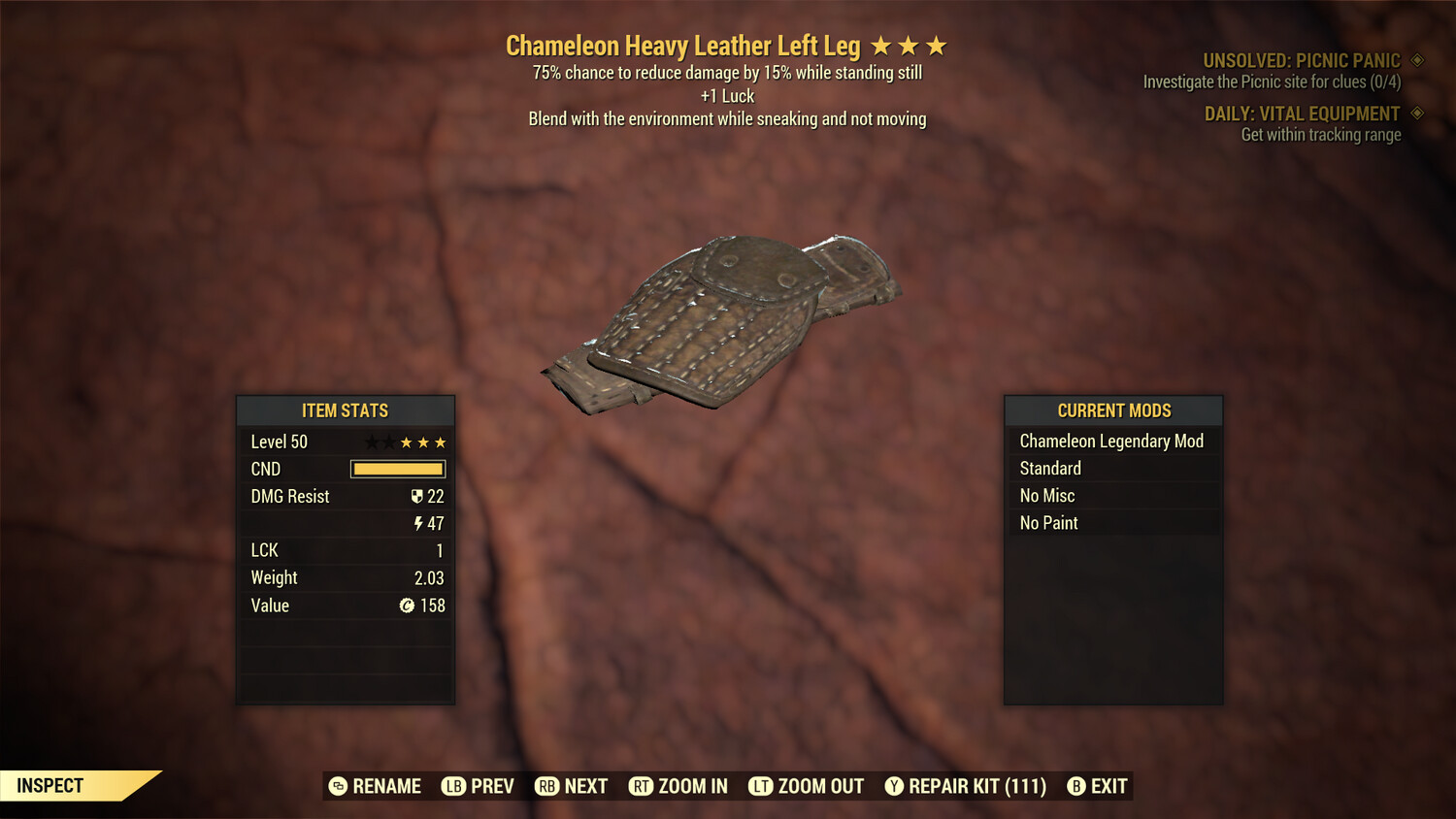 Chameleon 1L/Sentinel Leather LL