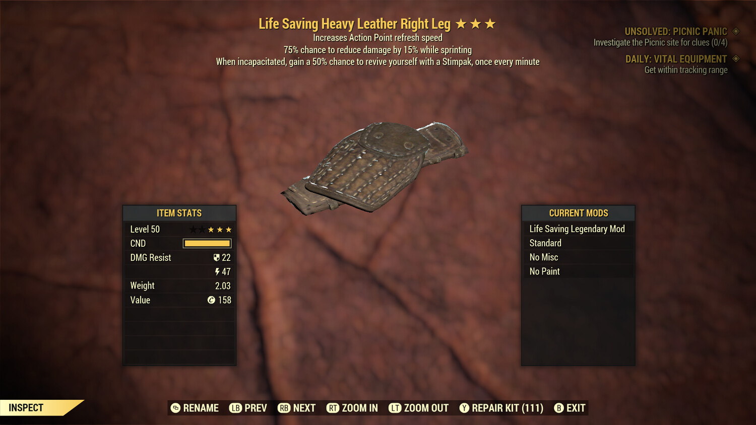 Life Saving AP/Cavalier Leather RL
