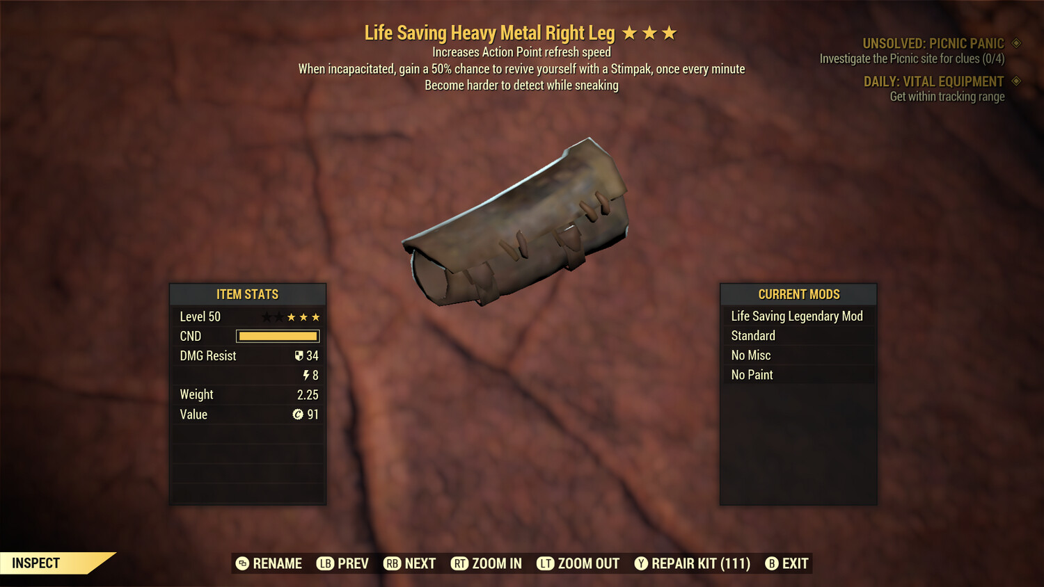 Life Saving AP/Sneak Metal RL