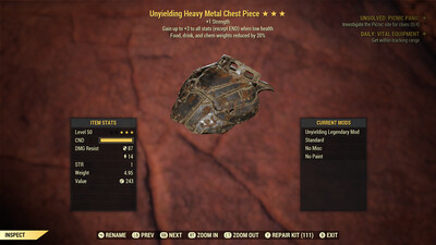 Unyielding 1S FDC Metal Torso