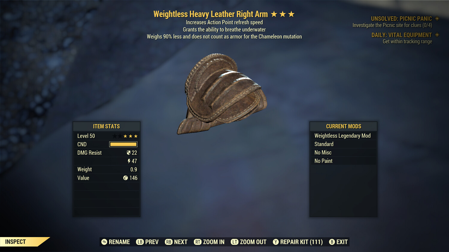 Weightless AP/water Leather RA