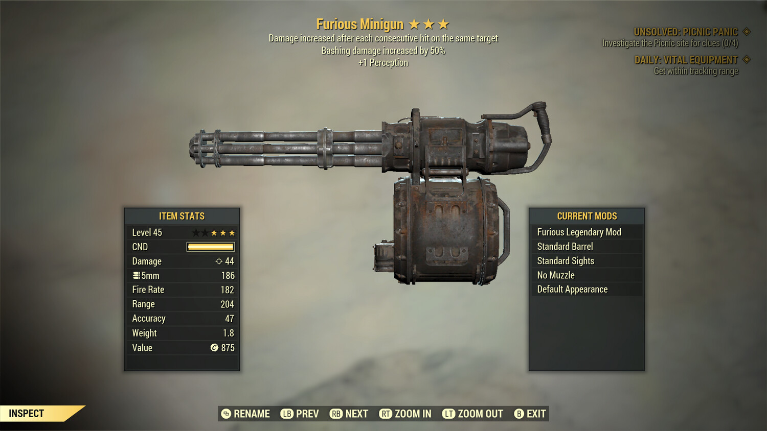 Furious Bash/1P Minigun