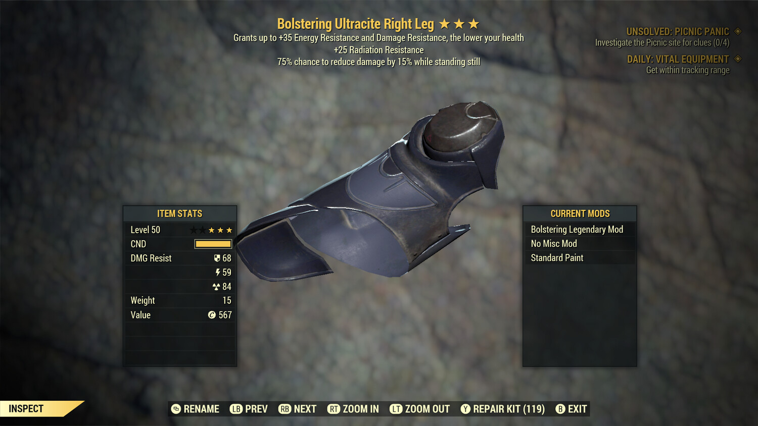 Bolstering RR Sentinel Ultracite RL